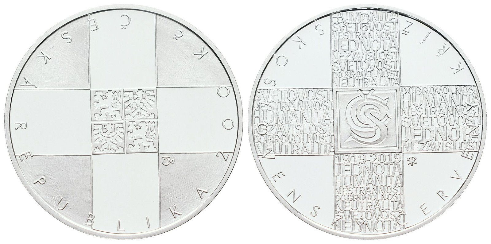 200 Kč 2019 - Červený kříž, PROOF