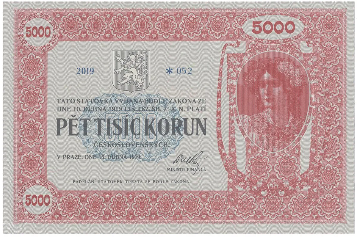 5000 Koruna 1919/2019