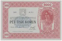5000 Koruna 1919/2019