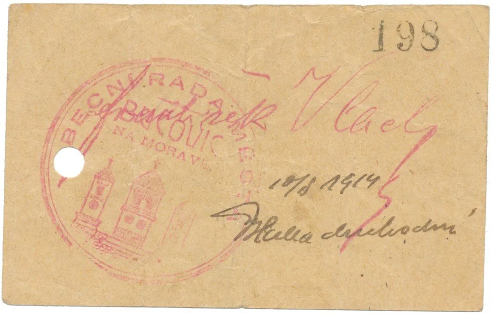Nouzovky české od roku 1914 — 1