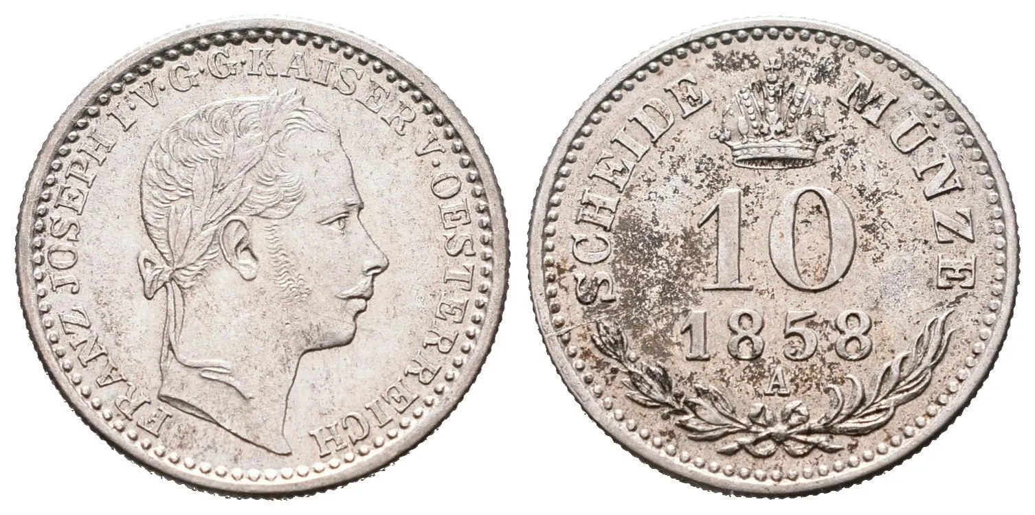 10 Krejcar 1858 A