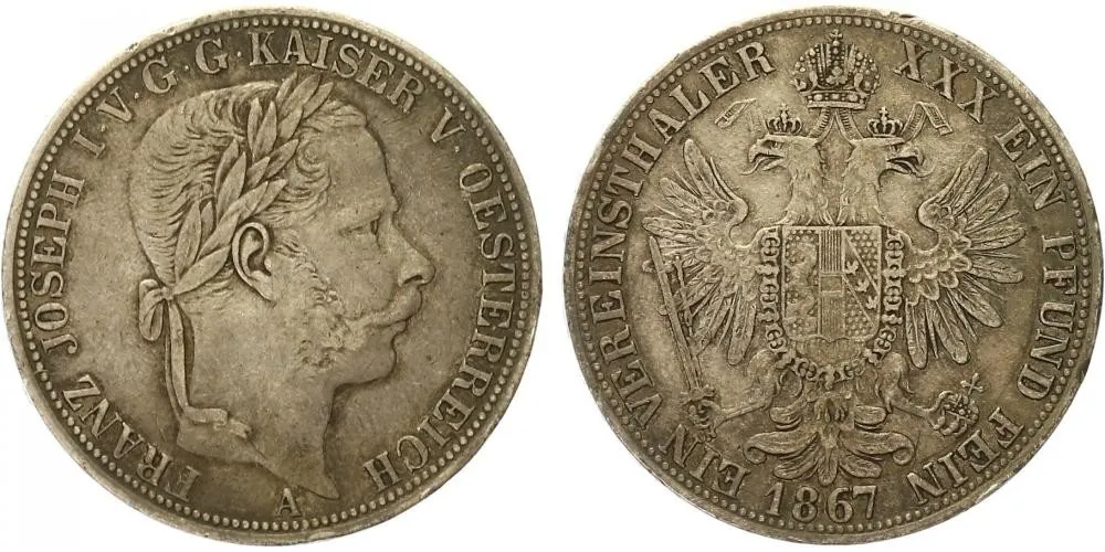 Rakouská a spolková měna, 1857 - 1892 — 1