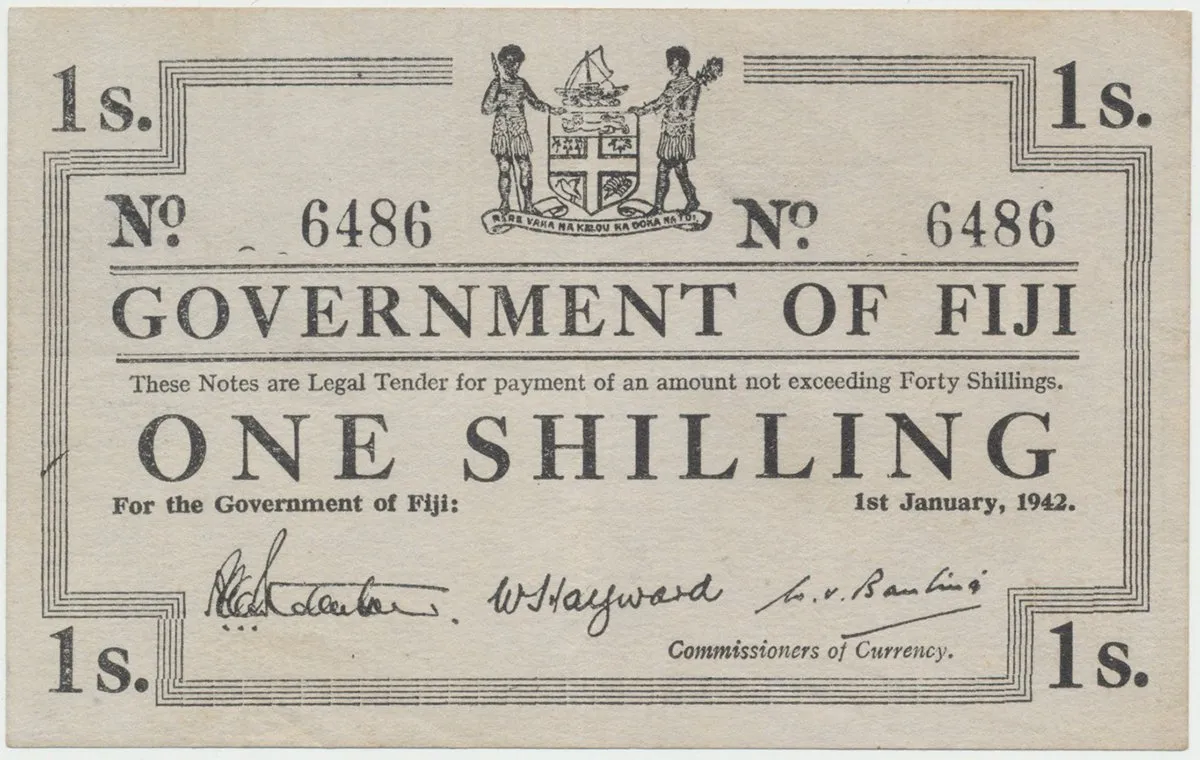 Fidži, 1 Shilling 1942, P.48a