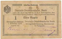 Německá Východní Afrika, 1 Rupie 1. 2. 1916, série P2, R.928j