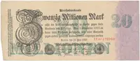 Německo, 20 Millionen Mark 1923, Ro.96b