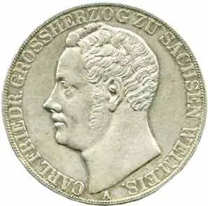 Sasko - Weimar - Eisenach, Karl Friedrich, 1823 - 1853 — 1