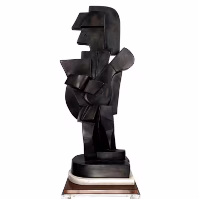 Bronzová figura „Kytarista“ - Josef Čapek