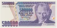 Turecko, 500.000 Lira (1998), P.212