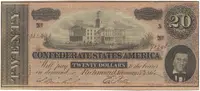 CSA, 20 Dollar 1864, P.69