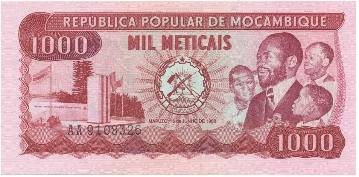 Mosambik, 1000 Meticais 1980, P.128