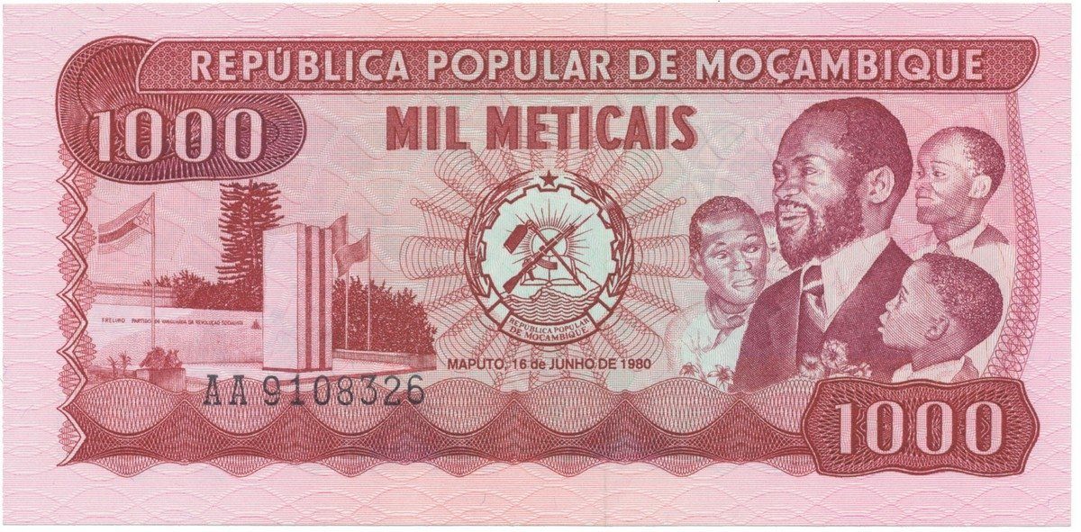 Mosambik, 1000 Meticais 1980, P.128