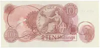 Velká Británie, 10 Shillings (1966~1970), Fforde, P.373c, typ A--N - fotografie 2