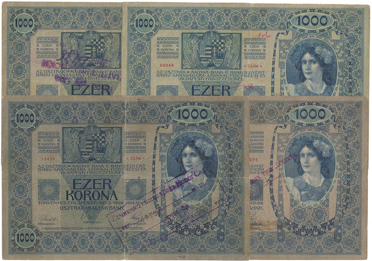 Razítkované R-U bankovky na Balkáně 1919-1921 — 1