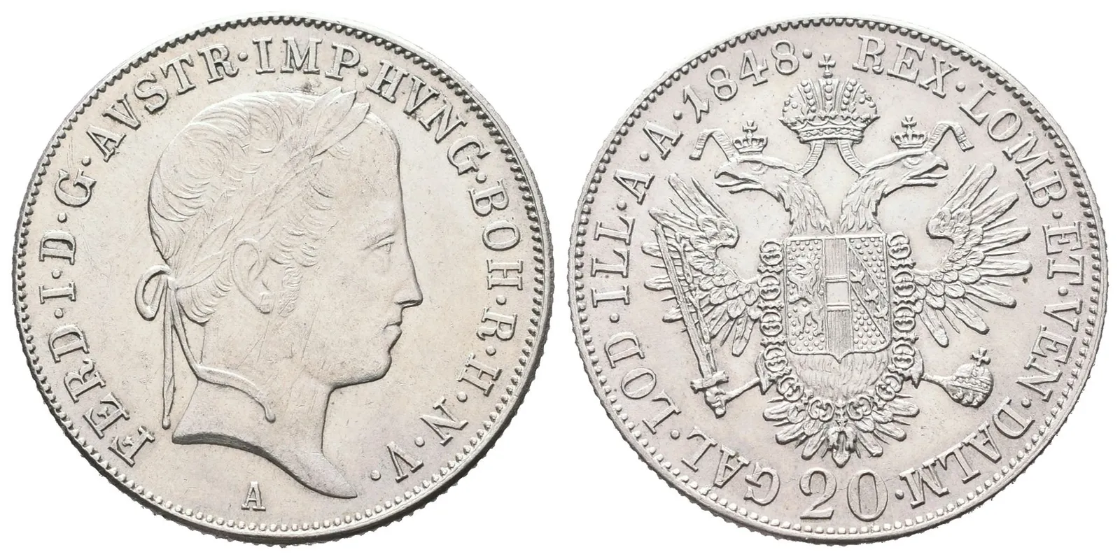 Ferdinand V., 20 Krejcar 1848 A, Vídeň