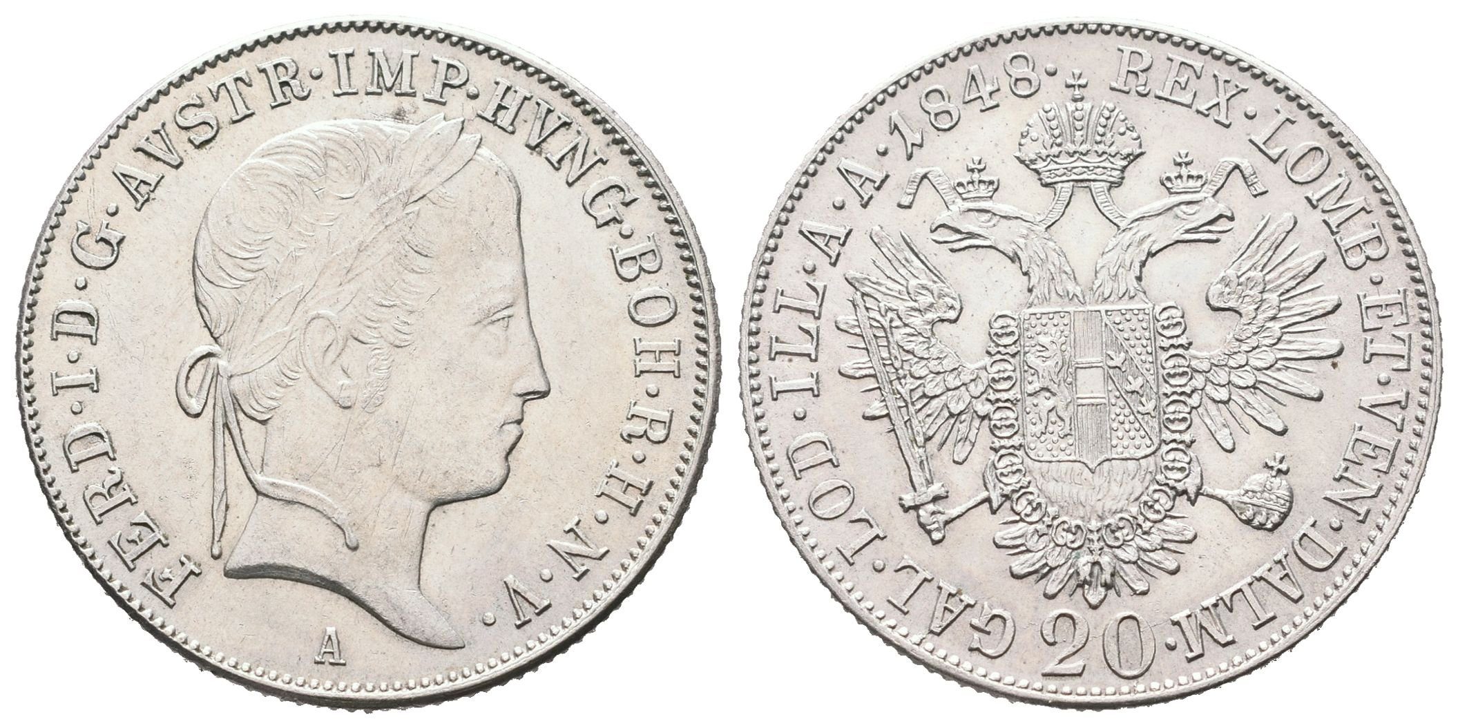 Ferdinand V., 20 Krejcar 1848 A, Vídeň