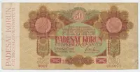 Československo, 50 Koruna 1919, série 0007, Hej.11a