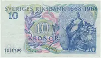 Švédsko, 10 Kronor 1958, jubilejní, P.56