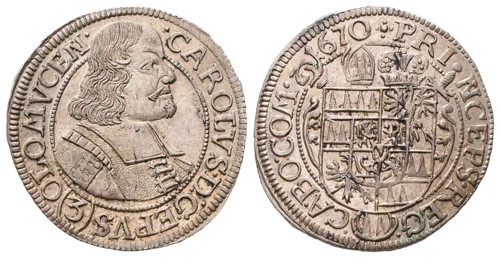 Olomouc - biskupství, Karel II. Liechtenstein, 1664 - 1695 — 1