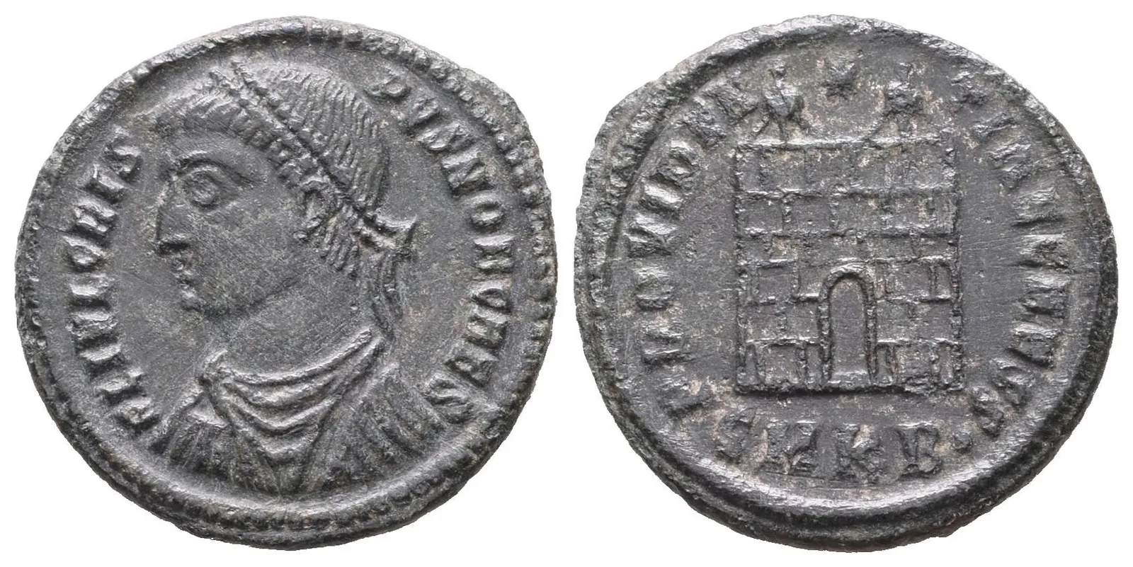 Crispus, follis, Heraclea, RIC 91
