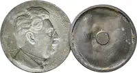 AE Plaketa b.l. - Alois Jirásek a Václav Klofáč. Litý pat. Zn 60 a 65 mm_2 ks — 2