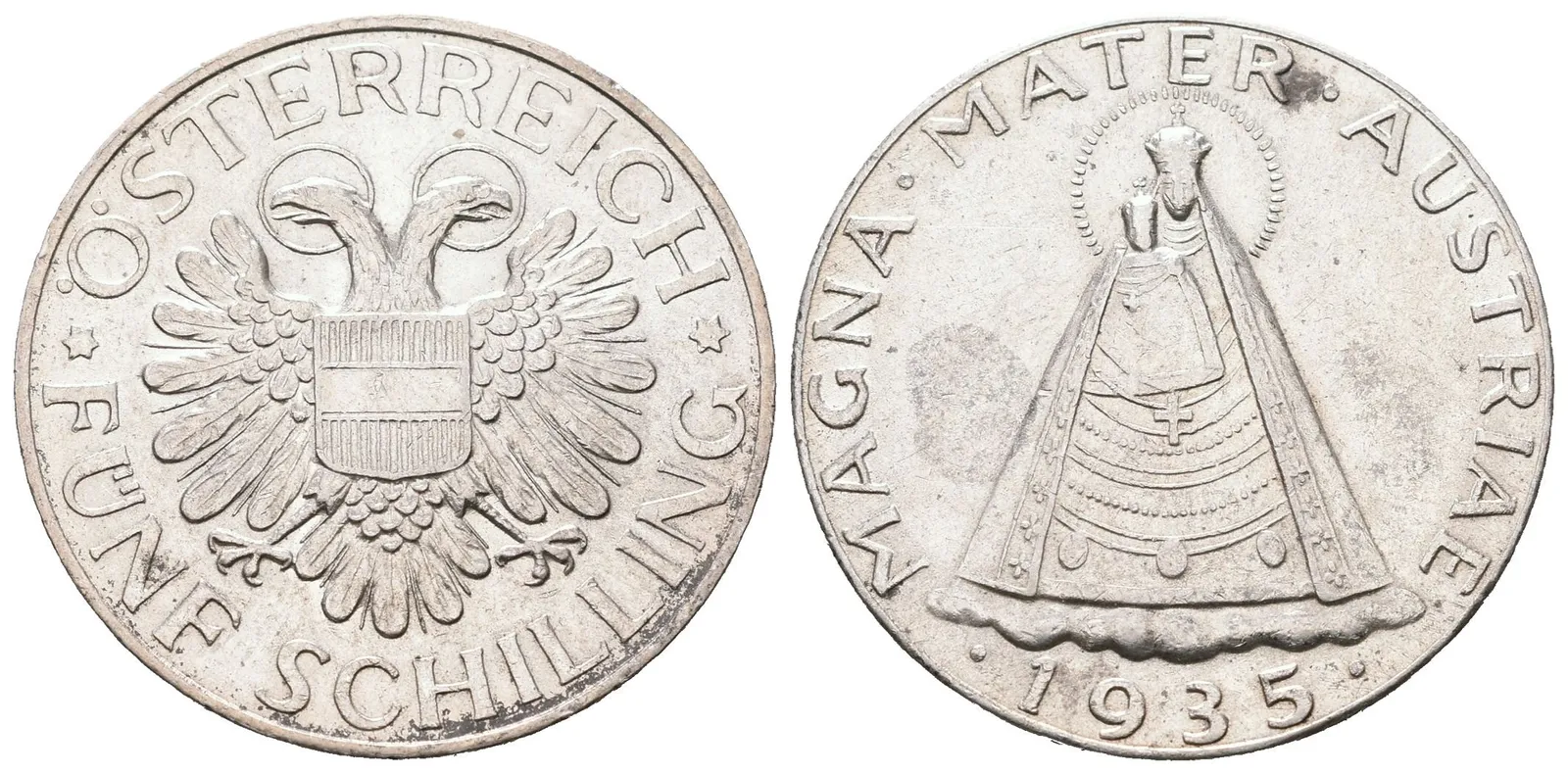Rakousko, 5 Schilling 1935