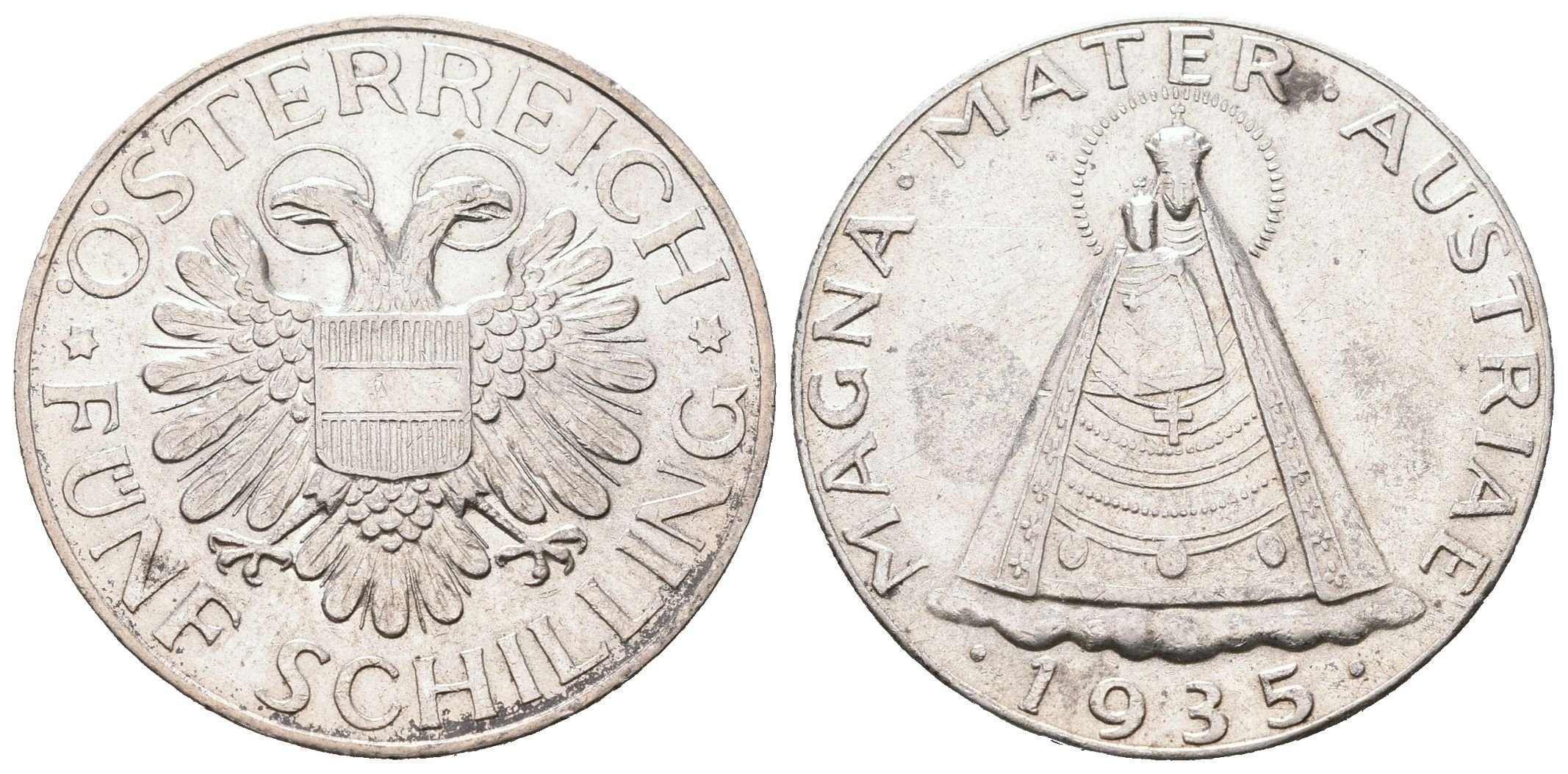 Rakousko, 5 Schilling 1935