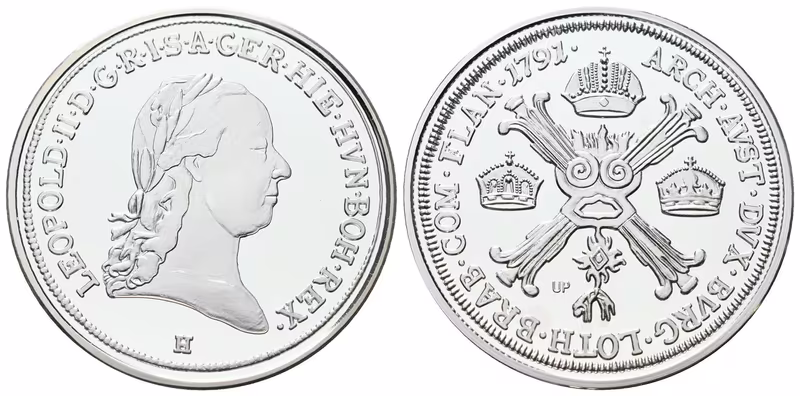 Replika - Historický 1/2 tolar - Leopold II. 1791