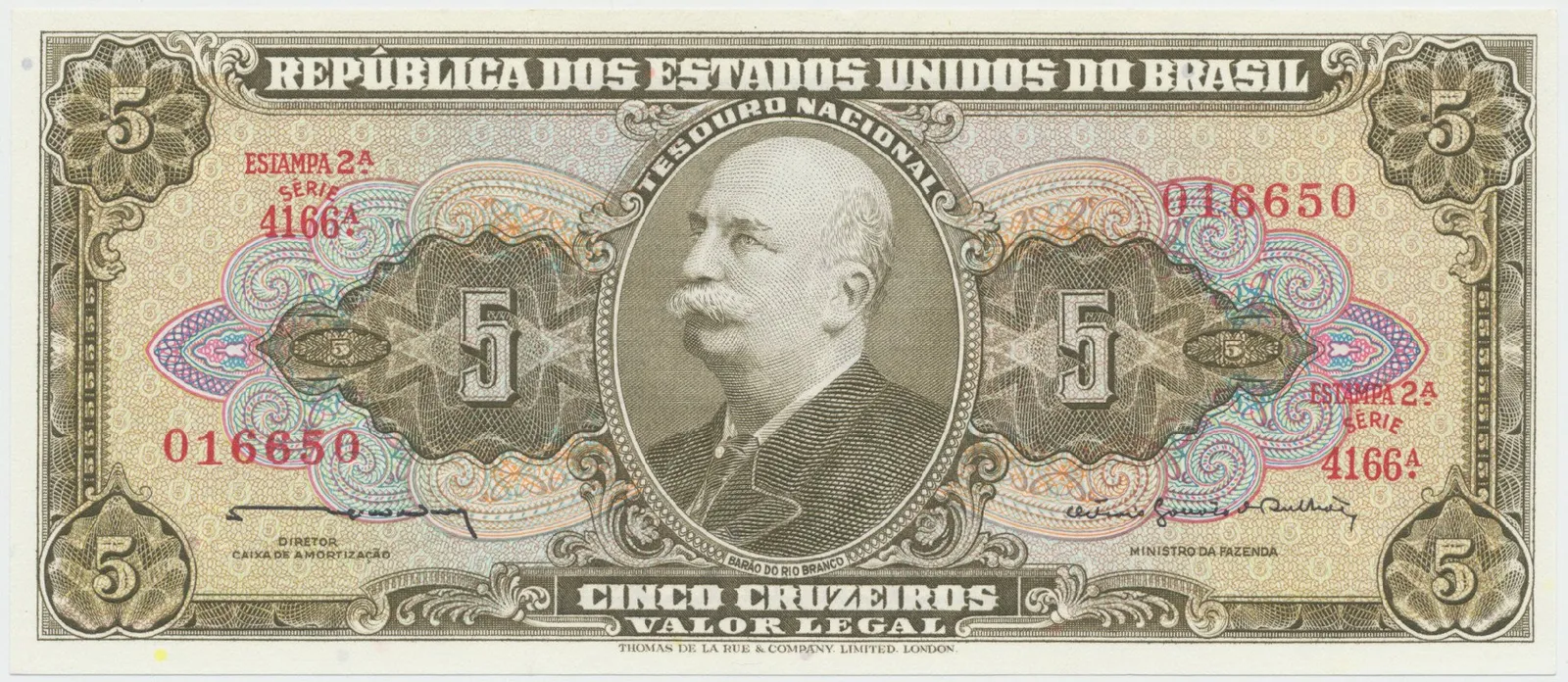 Brazílie, 5 Cruzeiros (1964), P.176c