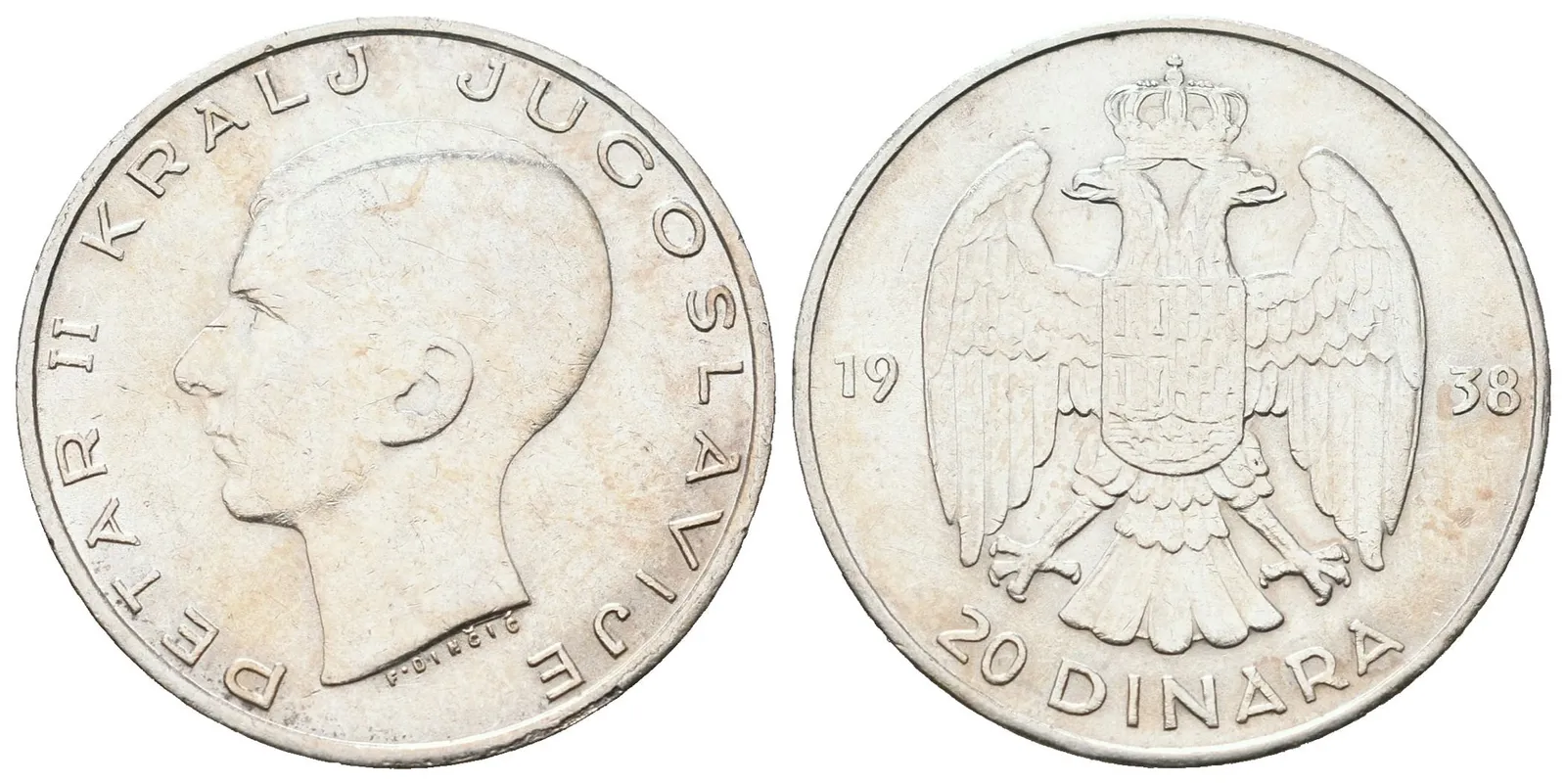Jugoslávie, 20 Dinar 1938