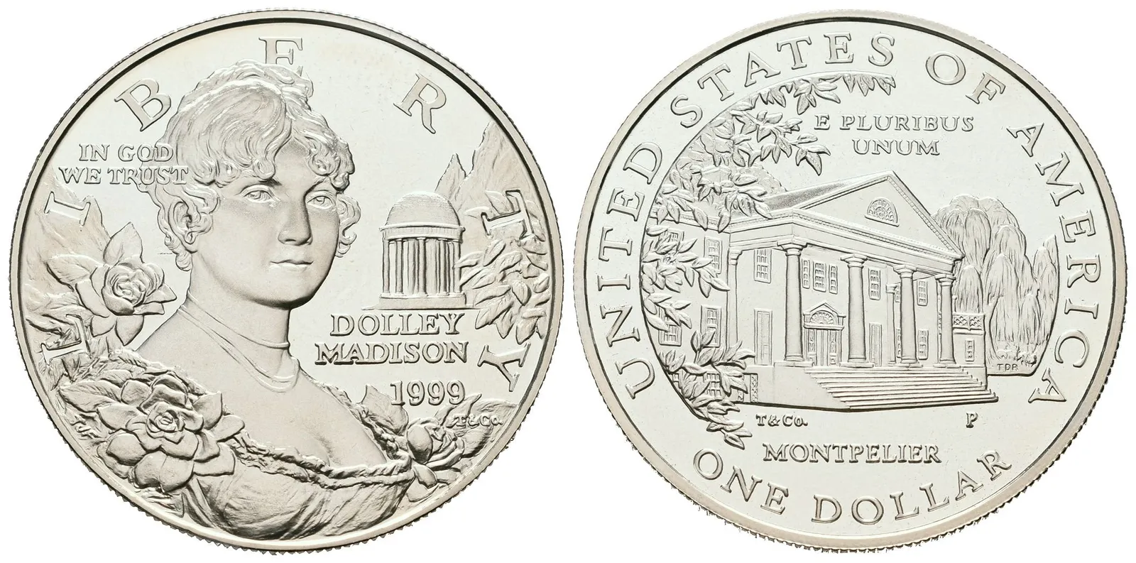 USA, 1 Dollar 1999 - Dolley Madison, PROOF