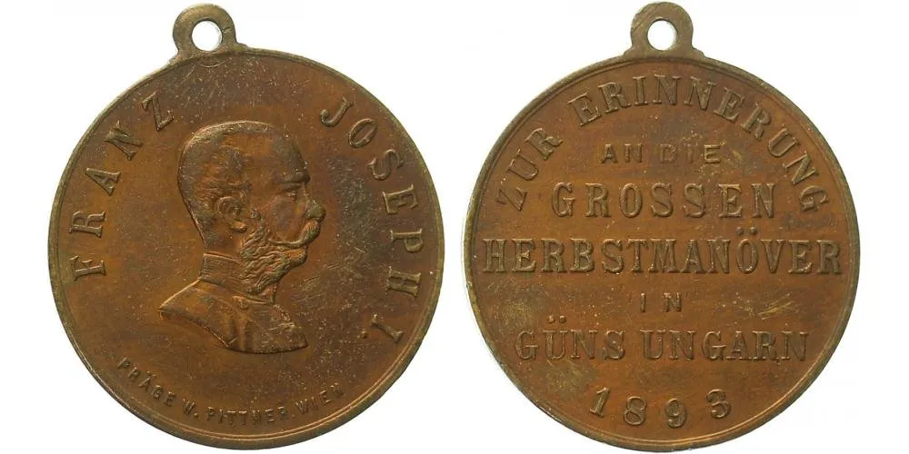 František Josef I., medaile vojenských manévrů — 1