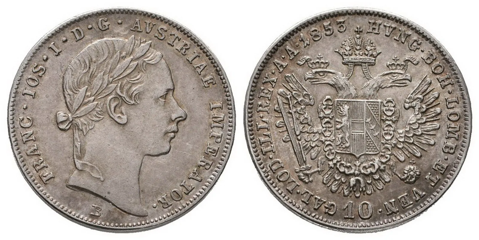 Konvenční měna, 1848 - 1857 — 1