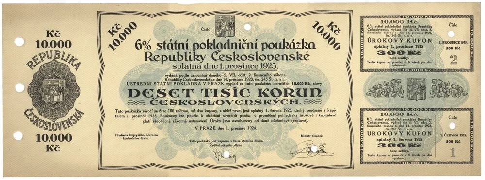 Státní pokladniční poukázky, 1919 - 1939 — 1