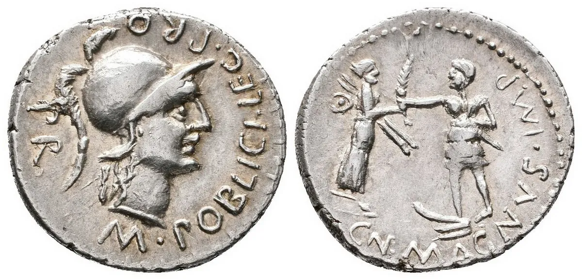 Cn. Pompeius Magnus junior, C. Publicius, 46 - 45 př. Kr. — 1