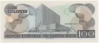 Kostarika, 100 Colones 1992, P.258 - fotografie 2