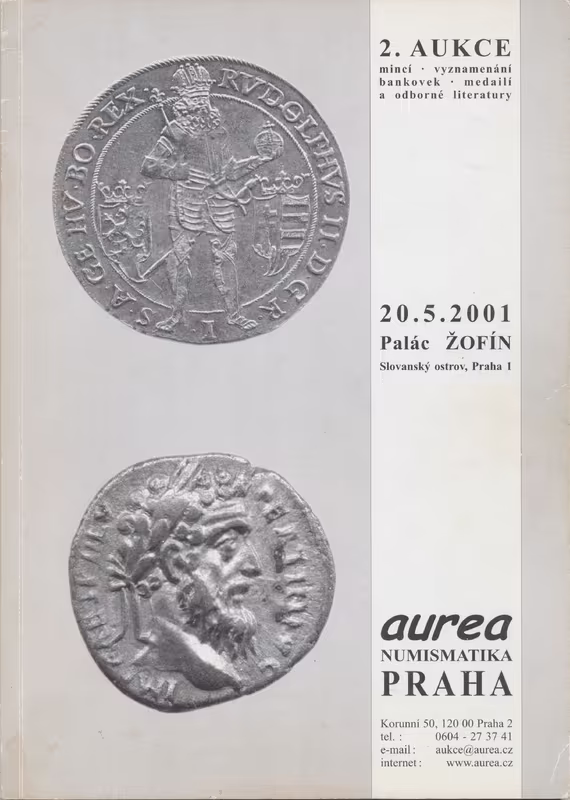 2. Aukce - mincí • vyznamenání • bankovek • medailí a odborné literatury
