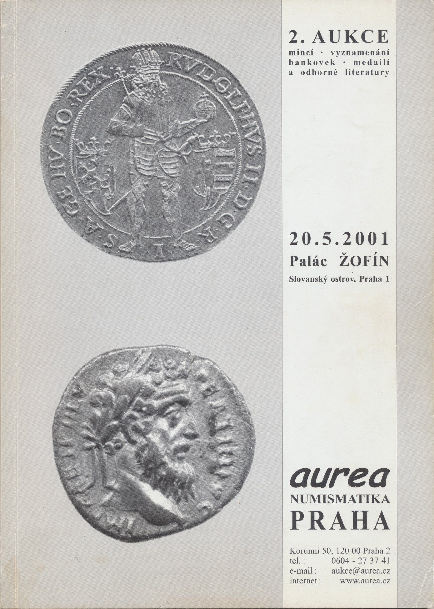 2. Aukce - mincí • vyznamenání • bankovek • medailí a odborné literatury