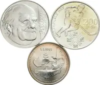 200 Sk 1994 - Janko Alexy a Olympijské hry + 100 Sk 1993 - Vznik Slovenské republiky, — 2