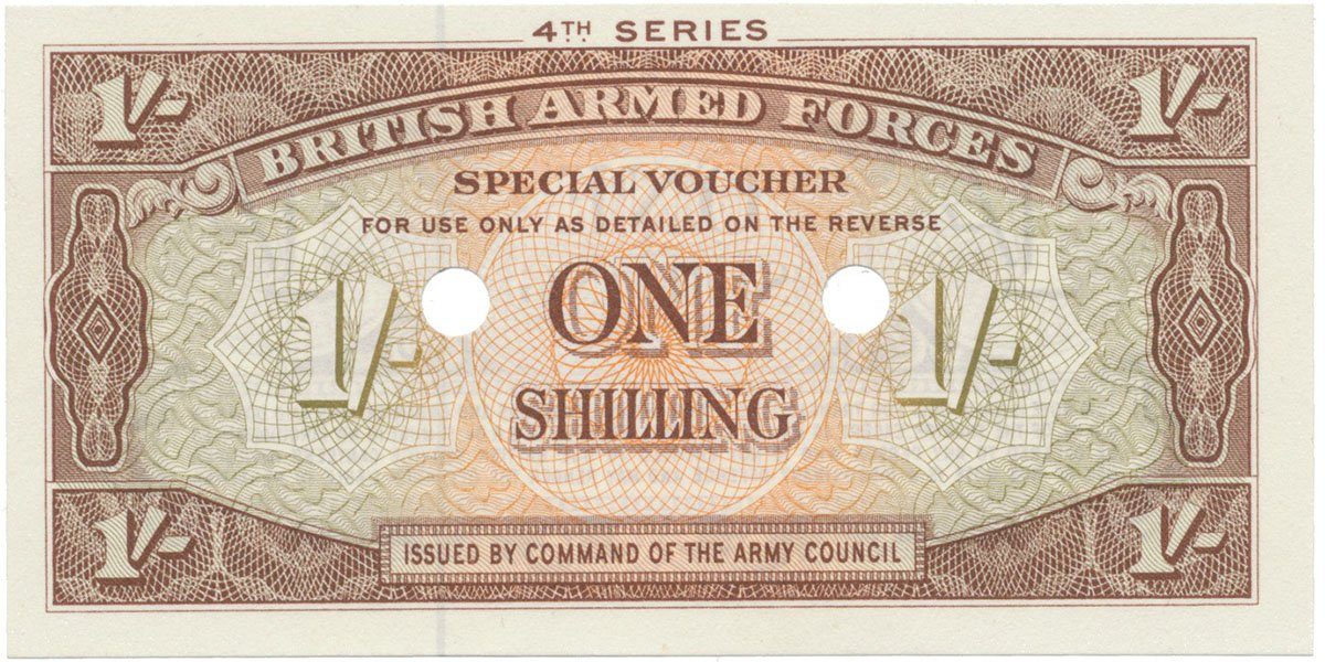 Velká Británie, 1 Shilling (1962), BAF - vojenské vydání, P.M32b