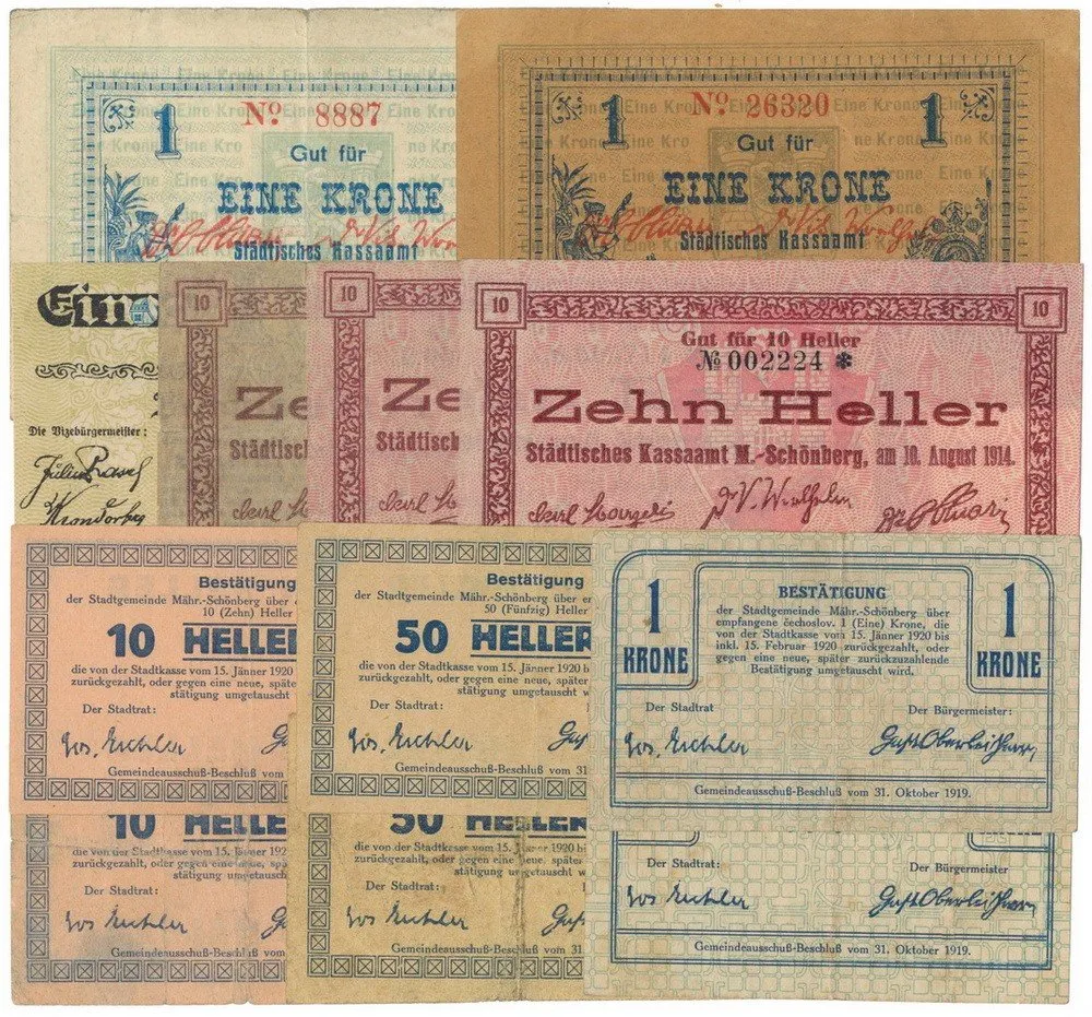 Nouzovky české od roku 1914 — 1