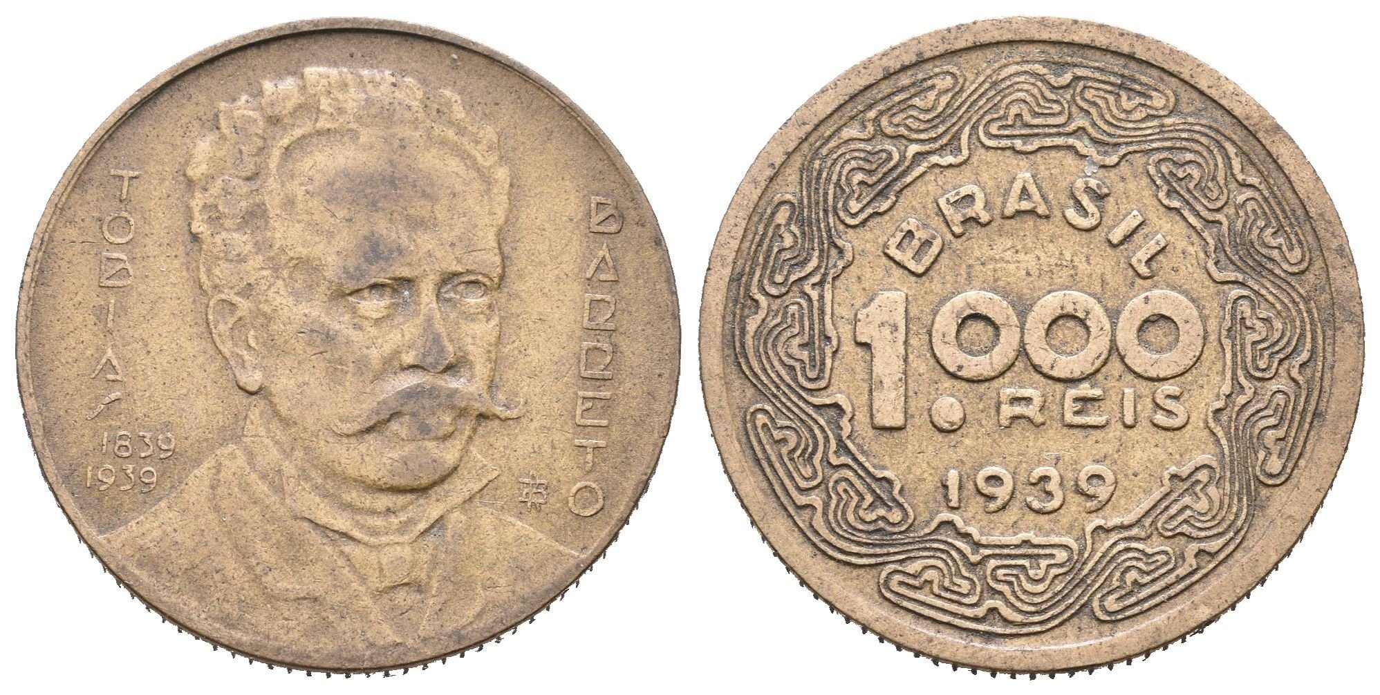 Brazílie, 1000 Reis 1939