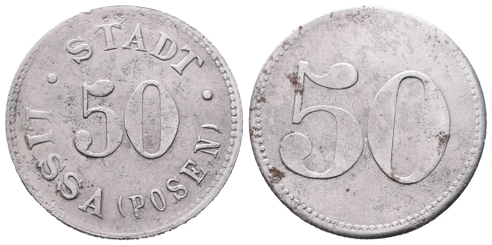 Nouzové ražby, 50 Pfennig - Lissa u Poznaně