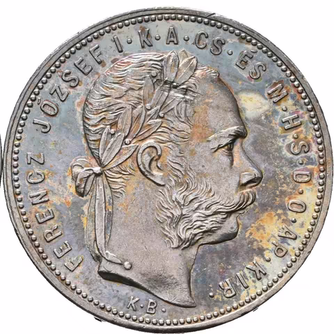 Zlatník 1879 KB, 1881 KB, pěkná patina, zbytky lesku, rysky_2 ks
