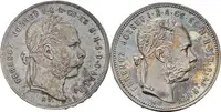Zlatník 1879 KB, 1881 KB, pěkná patina, zbytky lesku, rysky_2 ks — 1