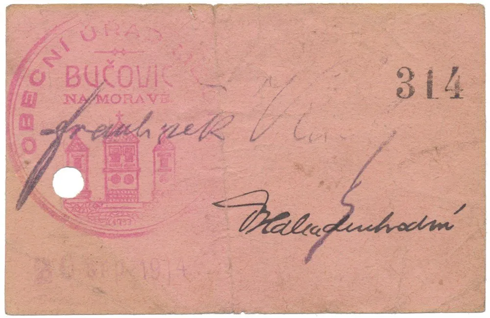 Nouzovky české od roku 1914 — 1