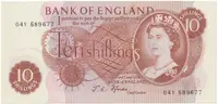 Velká Británie, 10 Shillings (1966~1970), Fforde, P.373c, typ --S/--Z