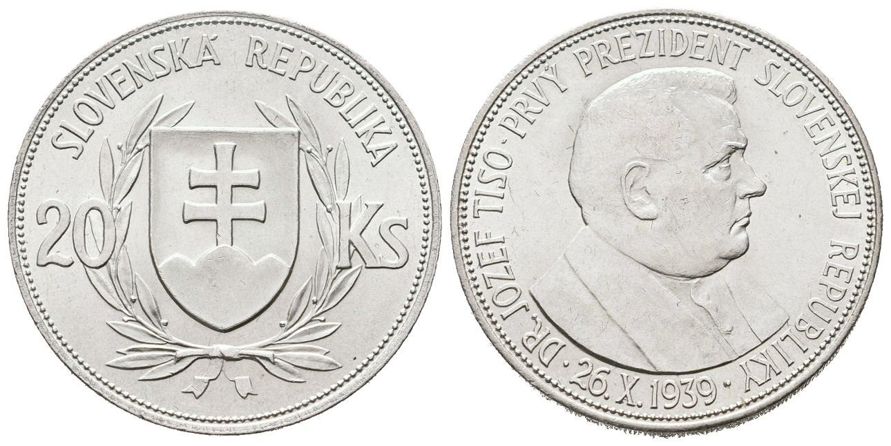 20 Koruna 1939 - Jozef Tiso