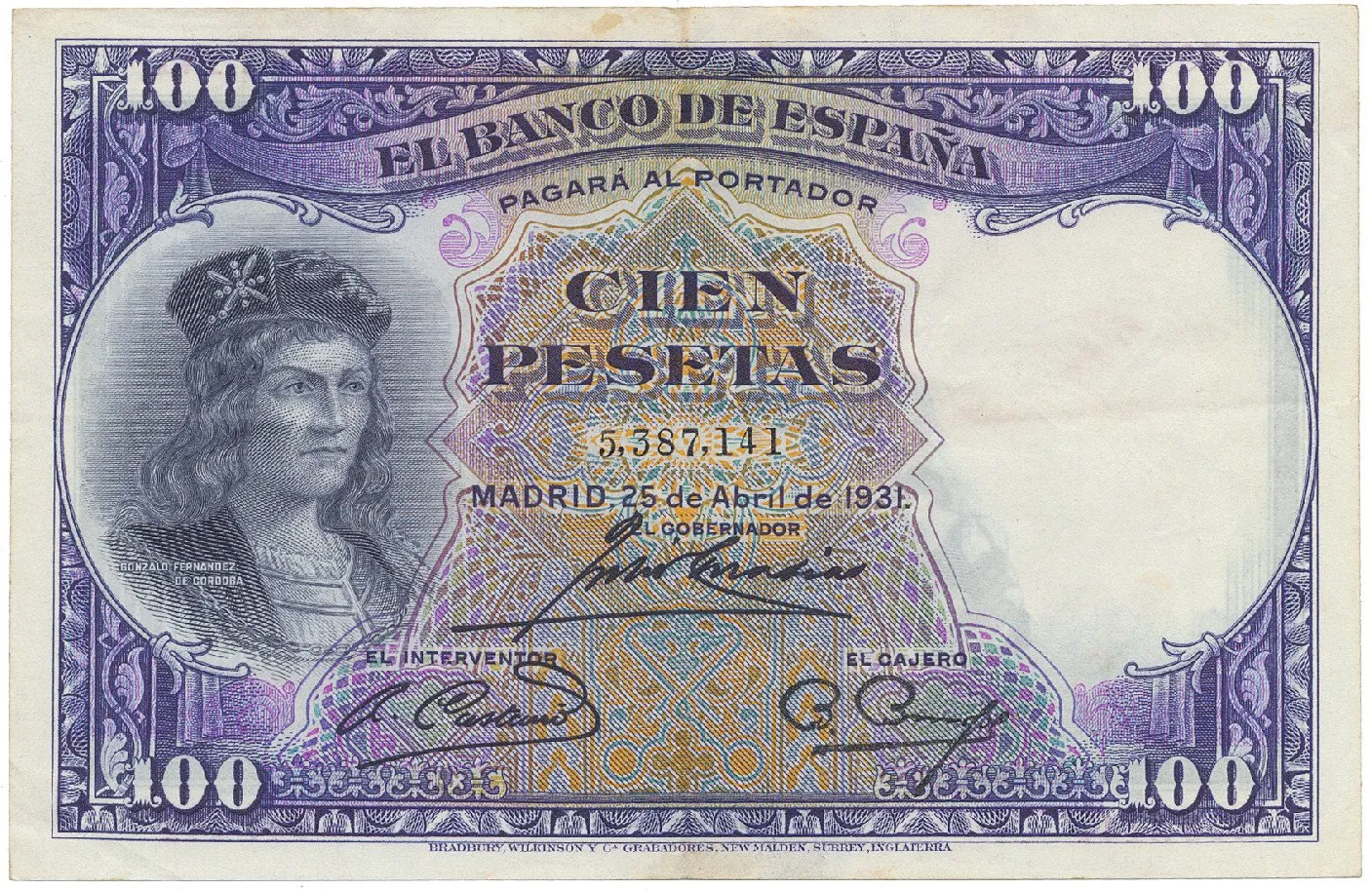 Španělsko, 100 Pesetas 1931, P.83