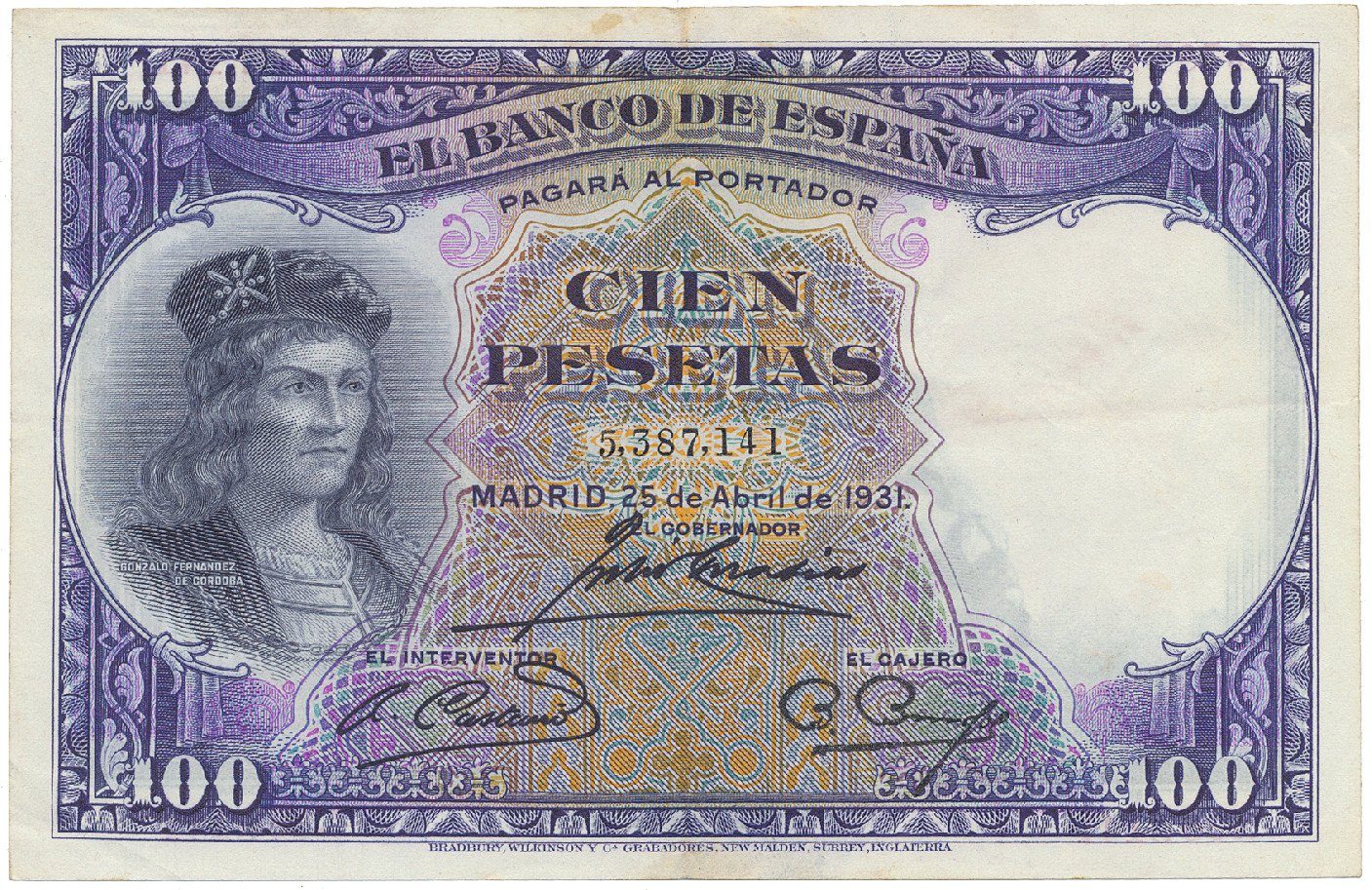 Španělsko, 100 Pesetas 1931, P.83