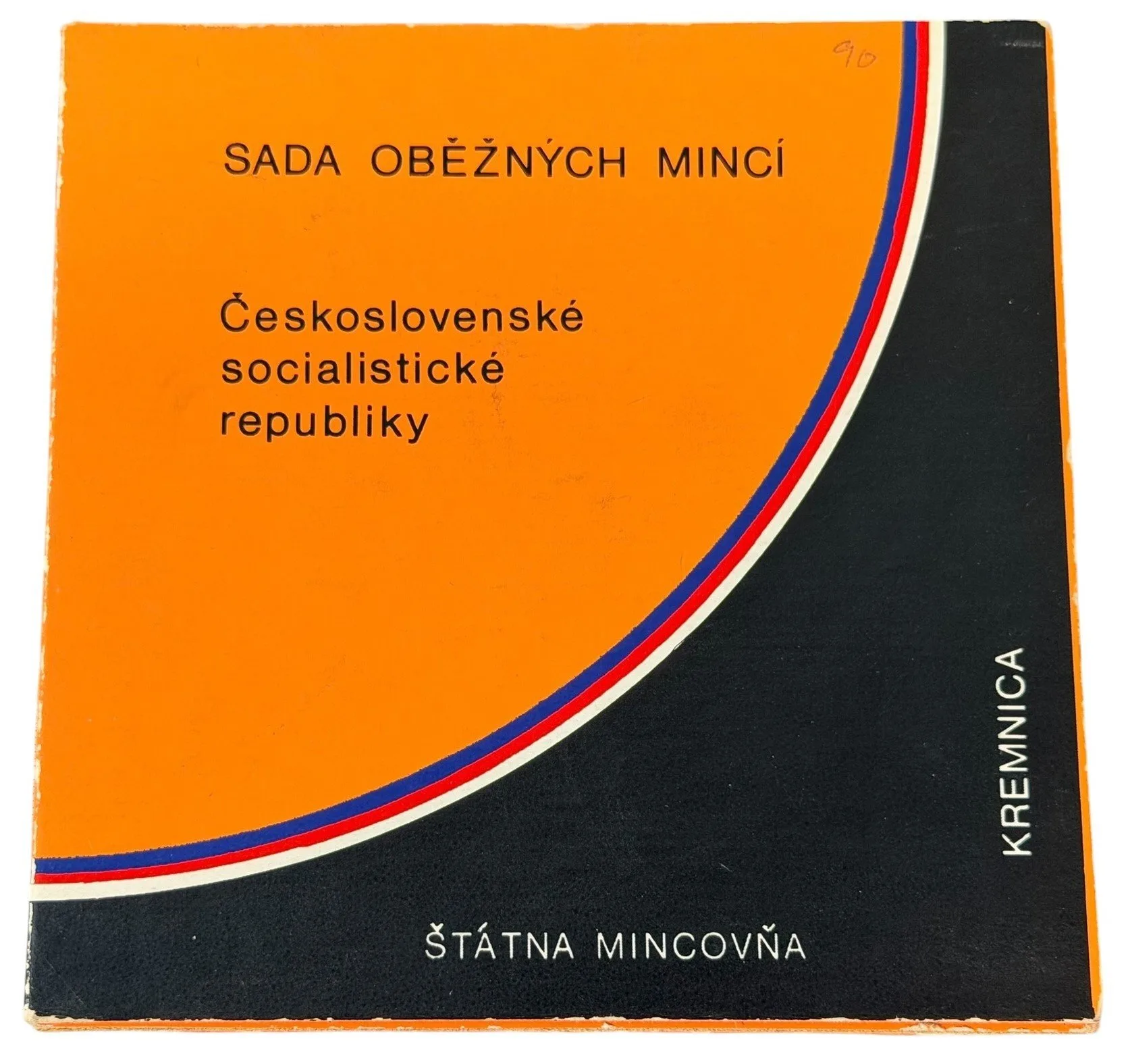 Sada oběžných mincí 1990 - v etui, nep. opotřebovaný přebal_7 ks — 1